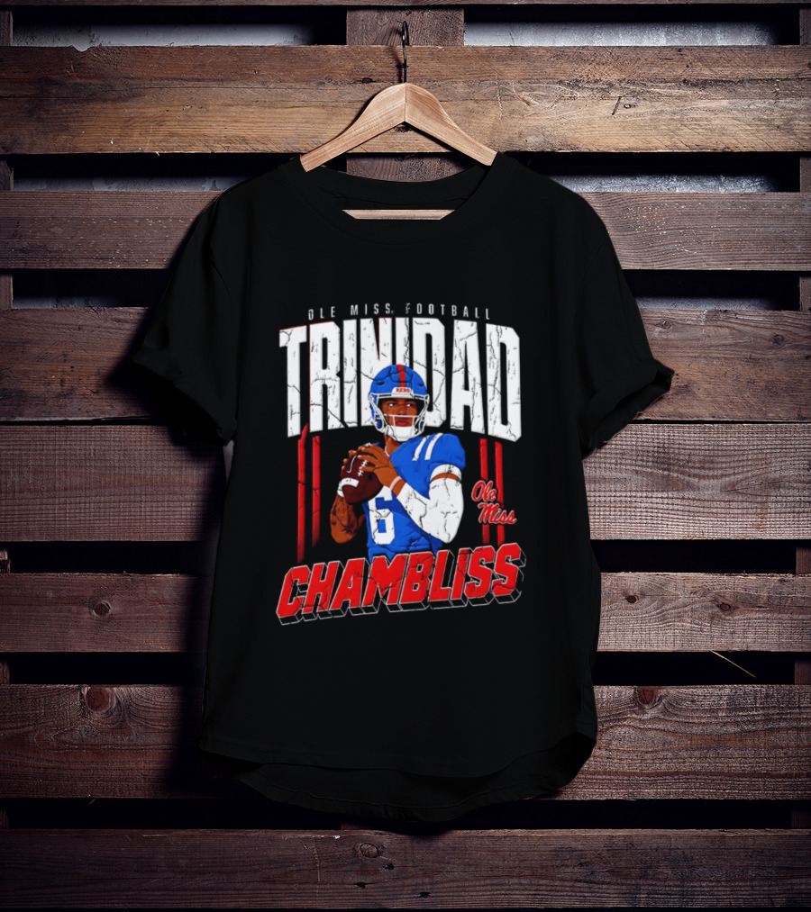 Ole Miss Football Trinidad Chambliss Rebels Player T-Shirt