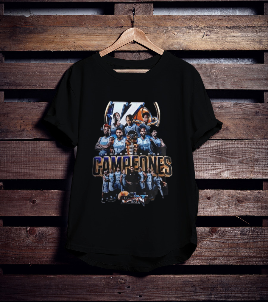 Vaqueros De Bayamon Temporada 2022 Campeones BSN Basketball Team Trophy Collage T-Shirt