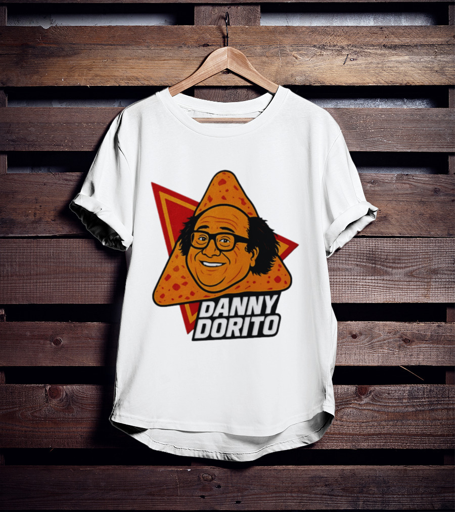Danny Dorito Crunchy Snack Pun With Iconic Triangular Chip T-Shirt