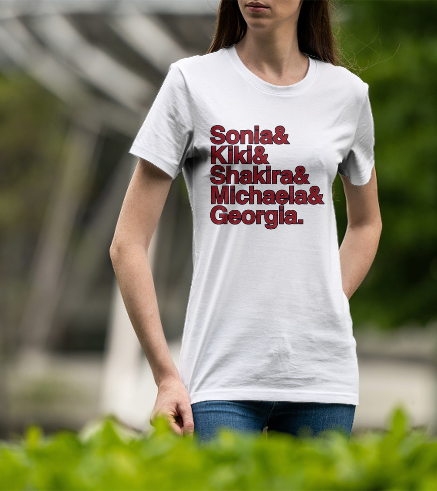 Washington Women's Basketball Sonia Kiki Shakira Michaela Georgia 2026 WNBA Ampersand Stars T-Shirt