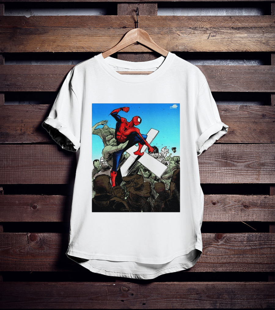 Never Give Up Spider Man Punch Nazis Minnesota Police T-Shirt