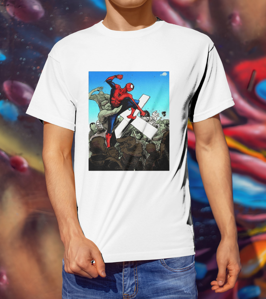 Never Give Up Spider Man Punch Nazis Minnesota Police T-Shirt