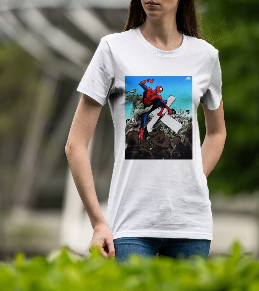 Never Give Up Spider Man Punch Nazis Minnesota Police T-Shirt