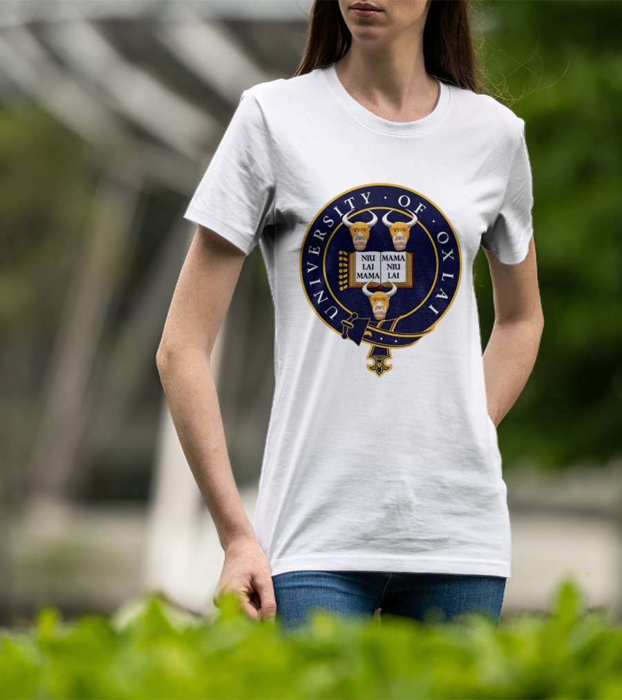 University Of Oxlai Niu Lai Mama Coat Of Arms T-Shirt