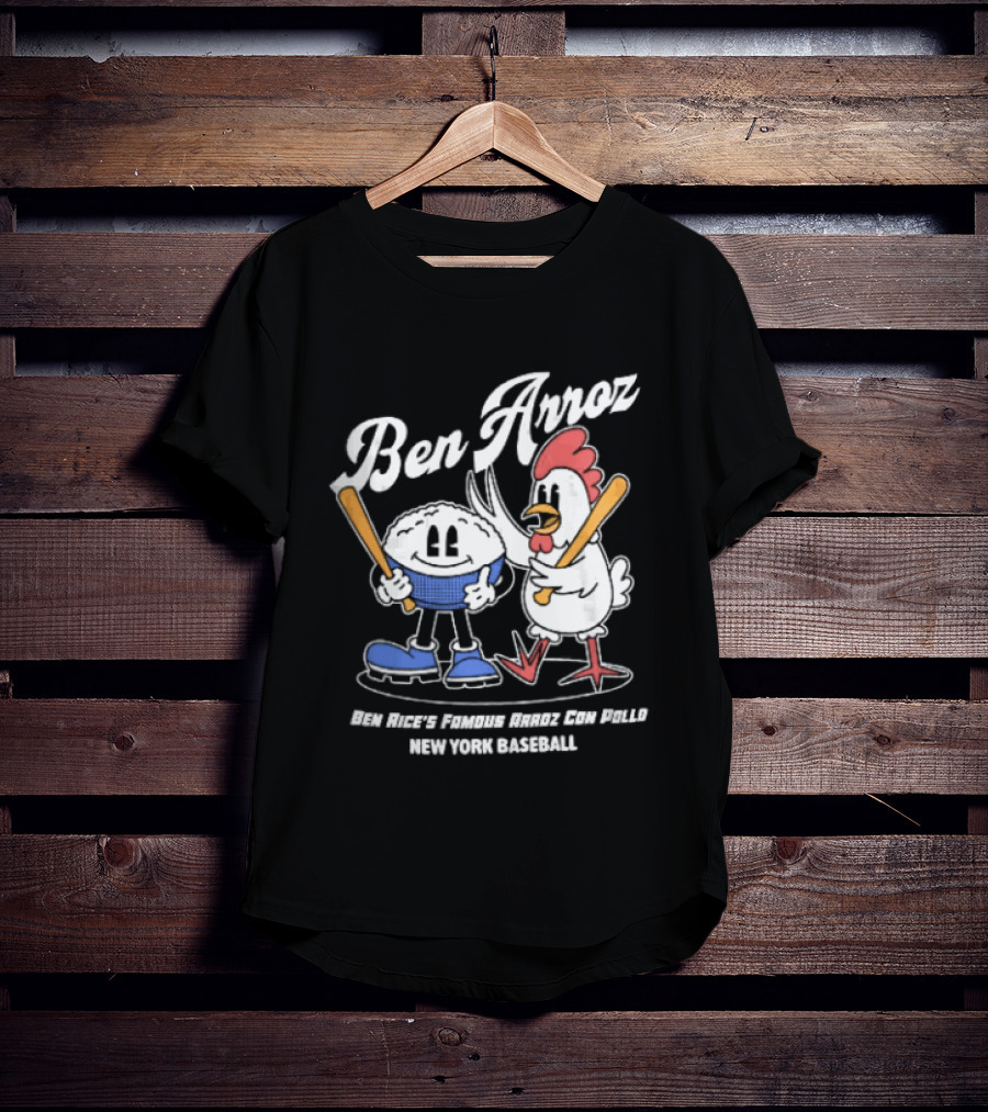 Ben Arroz Famous Con Pollo New York Baseball Cartoon Chicken Bowl T-Shirt