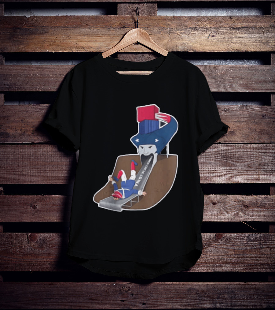 First Place Schedule Patriot Slide Humorous Football Fan Gear T-Shirt