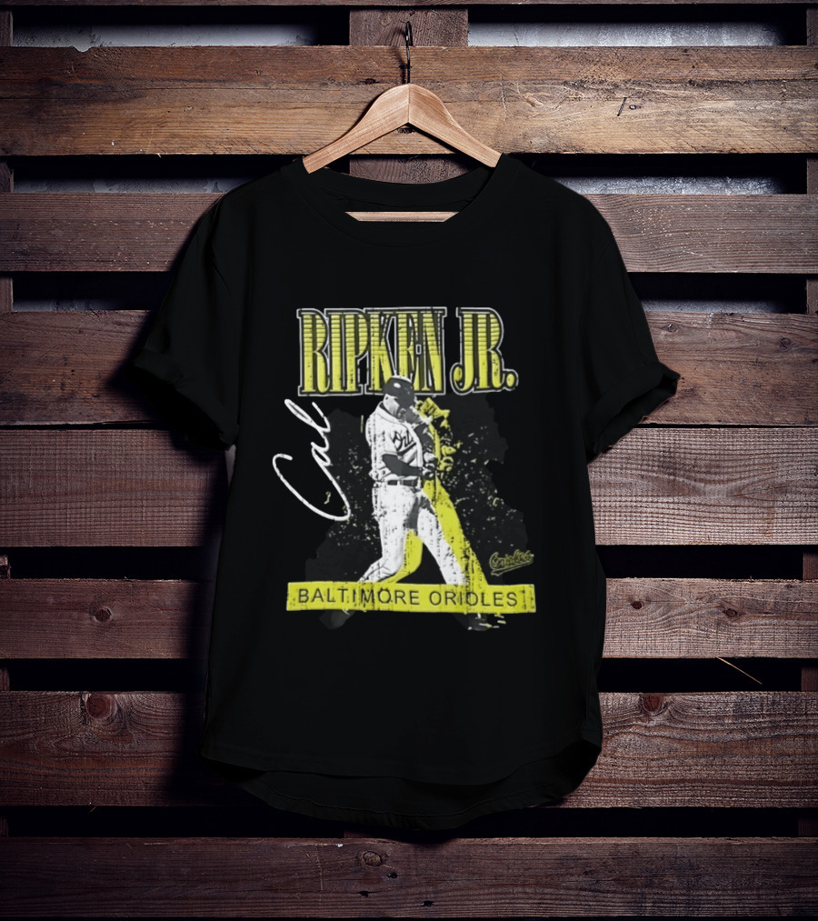 Cal Ripken Jr. Baltimore Orioles Mitchell And Ness Vintage Sports T-Shirt