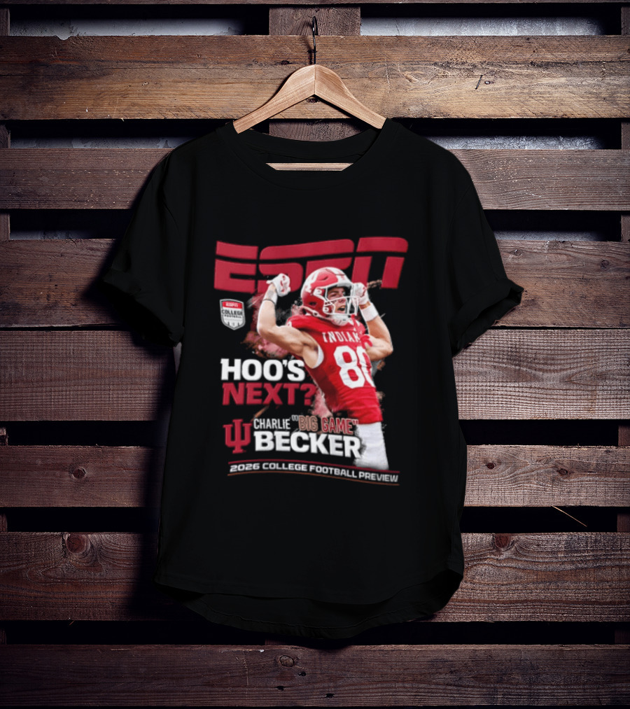 ESPN The Magazine Charlie Becker Indiana Hoosiers 2026 College Football Preview T-Shirt