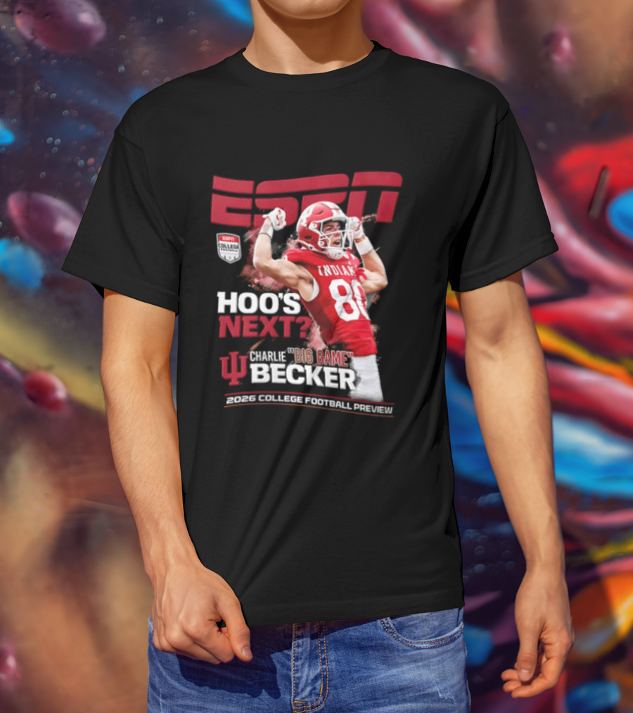 ESPN The Magazine Charlie Becker Indiana Hoosiers 2026 College Football Preview T-Shirt