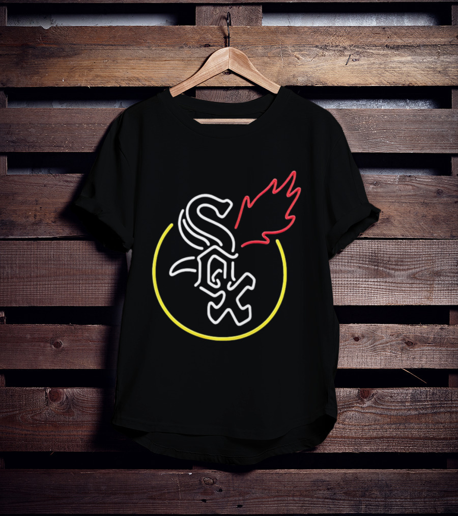 Chicago White Sox Neon Style Flame T-Shirt