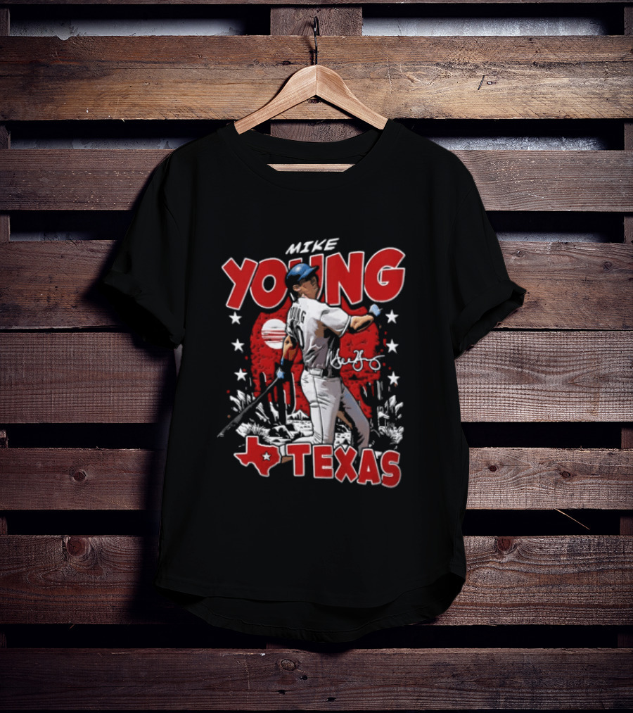 Mike Young Baseball Texas Red T-Shirt