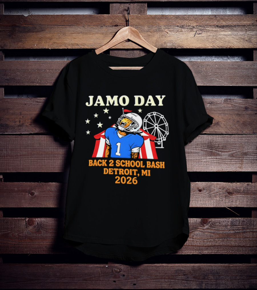 Jamo Day Back 2 School Bash Detroit MI 2026 Football Carnival Event T-Shirt