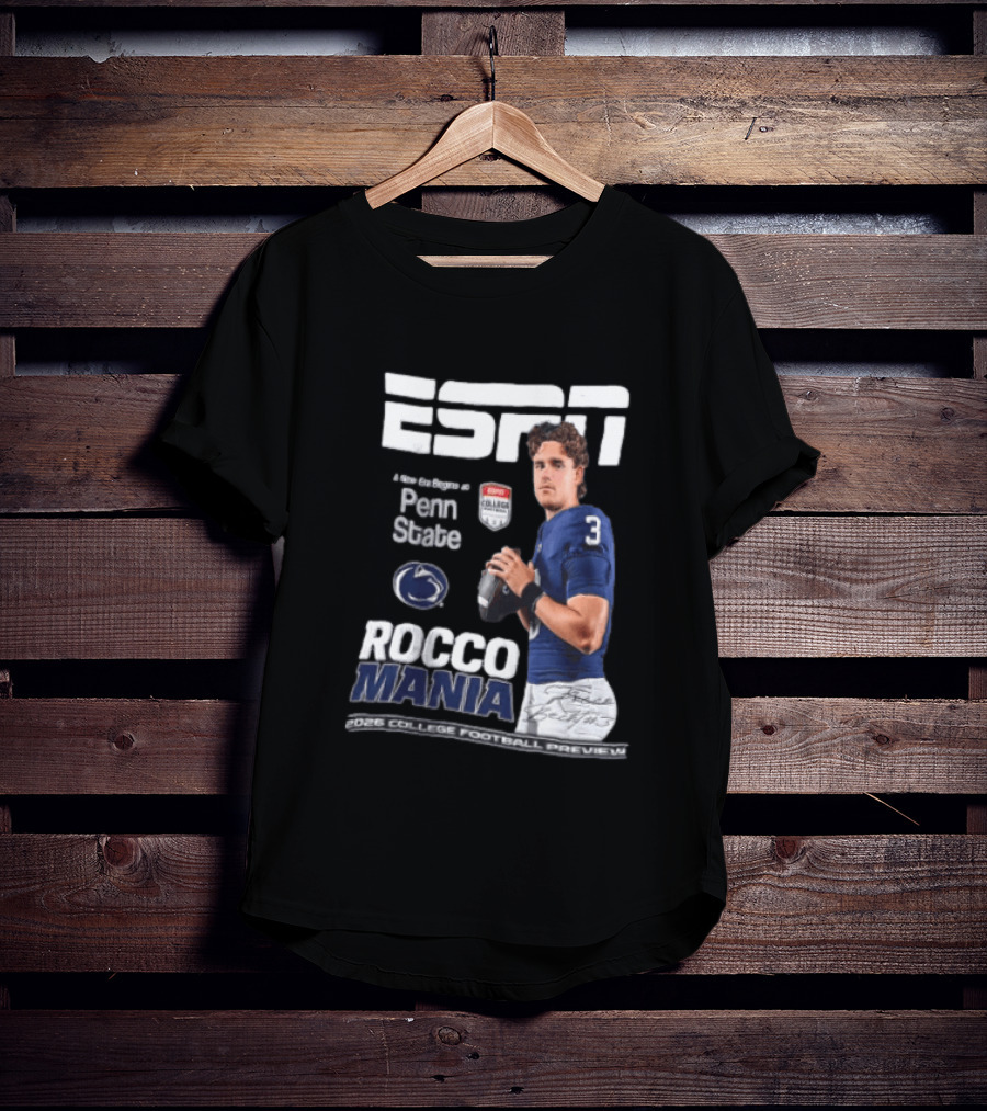 ESPN Exclusive Rocco Mania Penn State College Football Preview 2026 T-Shirt