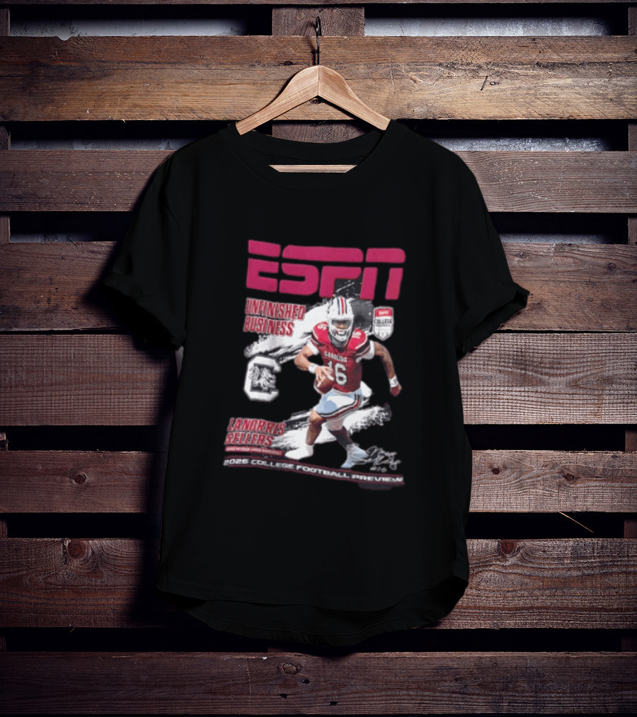 ESPN Unfinished Business LaNorris Sellers South Carolina 2026 College Football Review T-Shirt
