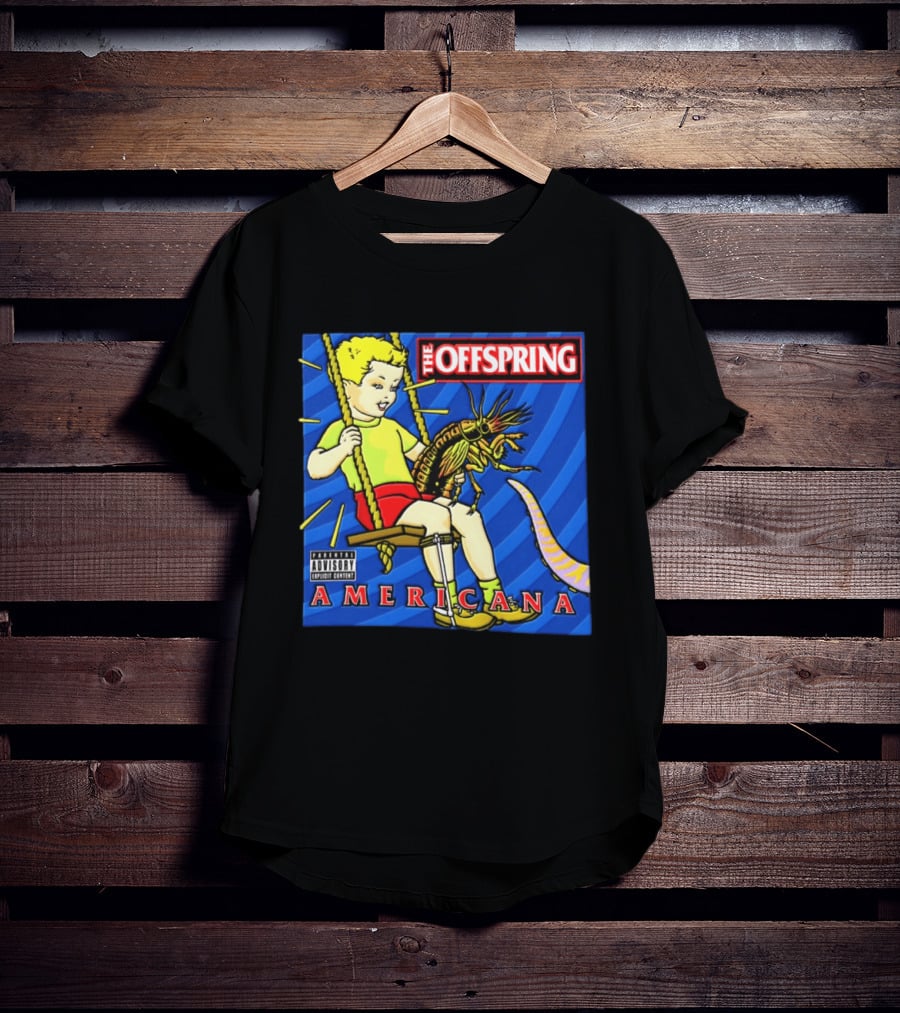 The Offspring Americana Album Cover Kid Holding Lobster Tentacle Explicit Content T-Shirt