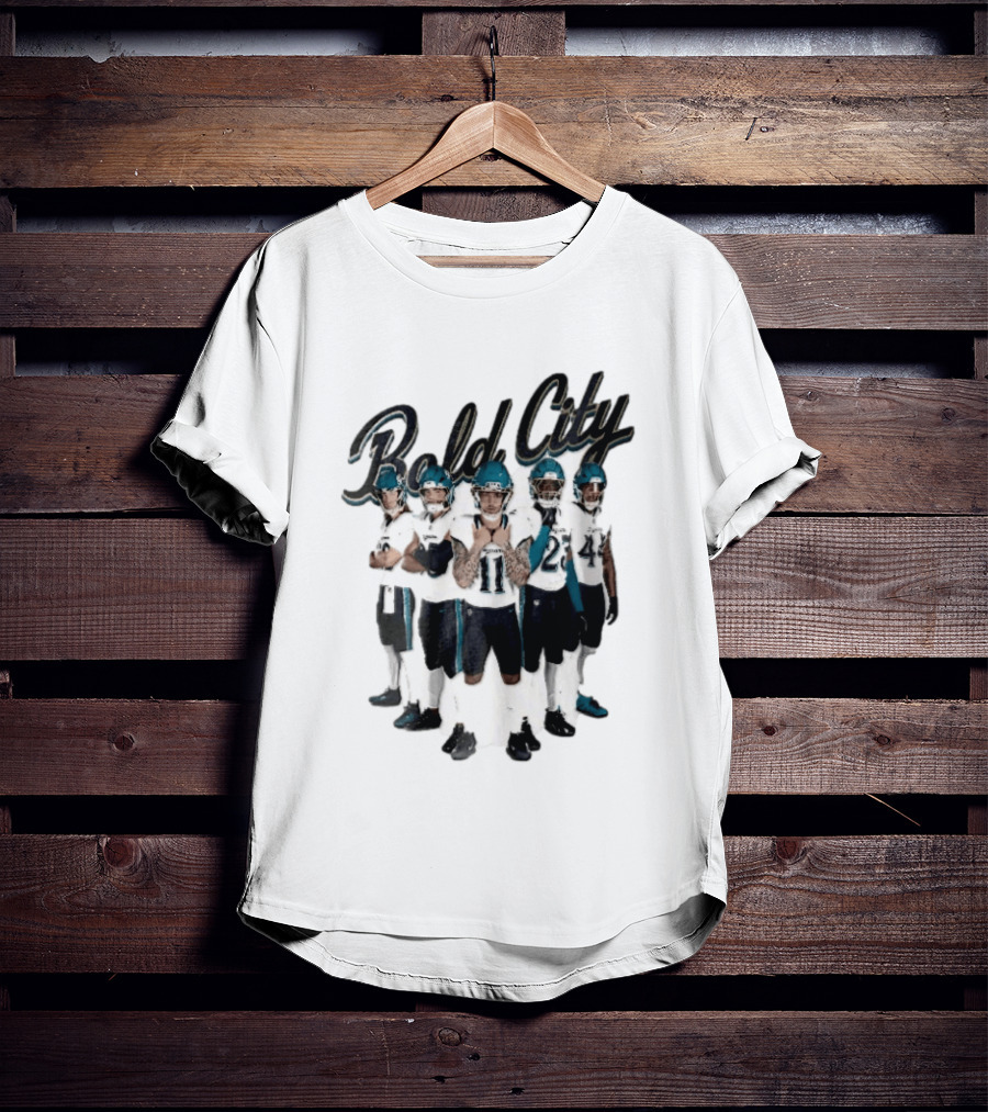 Bold City Jacksonville Jaguars Five Players Collage T-Shirt