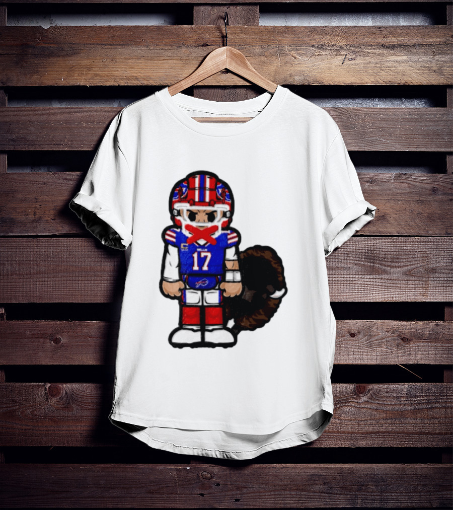 Josh Allen Buffalo Bills 17 Chibi Football 2026 T-Shirt