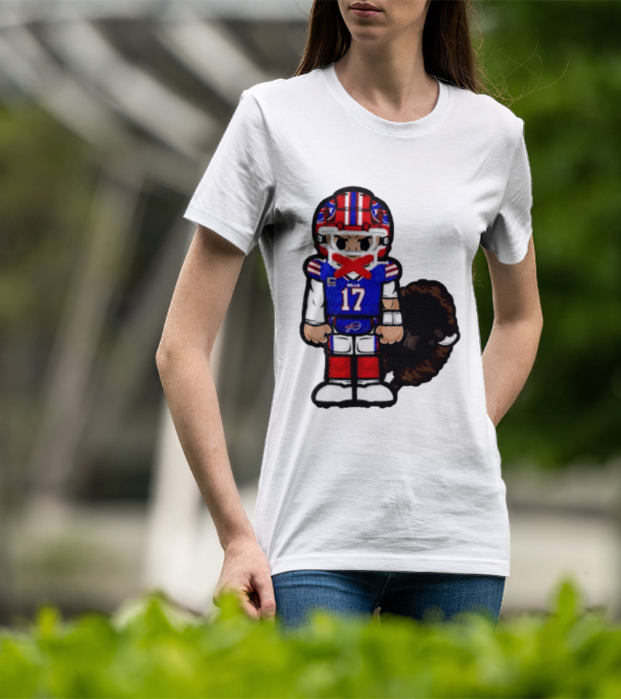 Josh Allen Buffalo Bills 17 Chibi Football 2026 T-Shirt