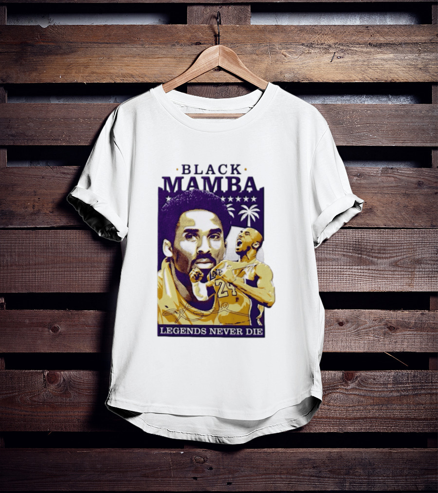 Kobe Bryant Black Mamba Legends Never Die Los Angeles Lakers 24 NBA Basketball T-Shirt