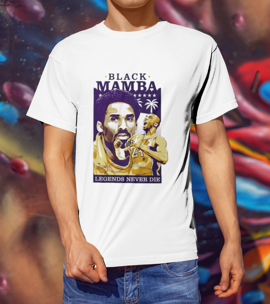 Kobe Bryant Black Mamba Legends Never Die Los Angeles Lakers 24 NBA Basketball T-Shirt