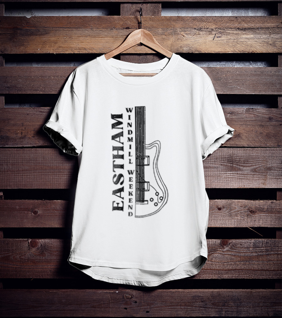 Eastham Windmill Weekend Distressed Electric Guitar Body T-Shirt