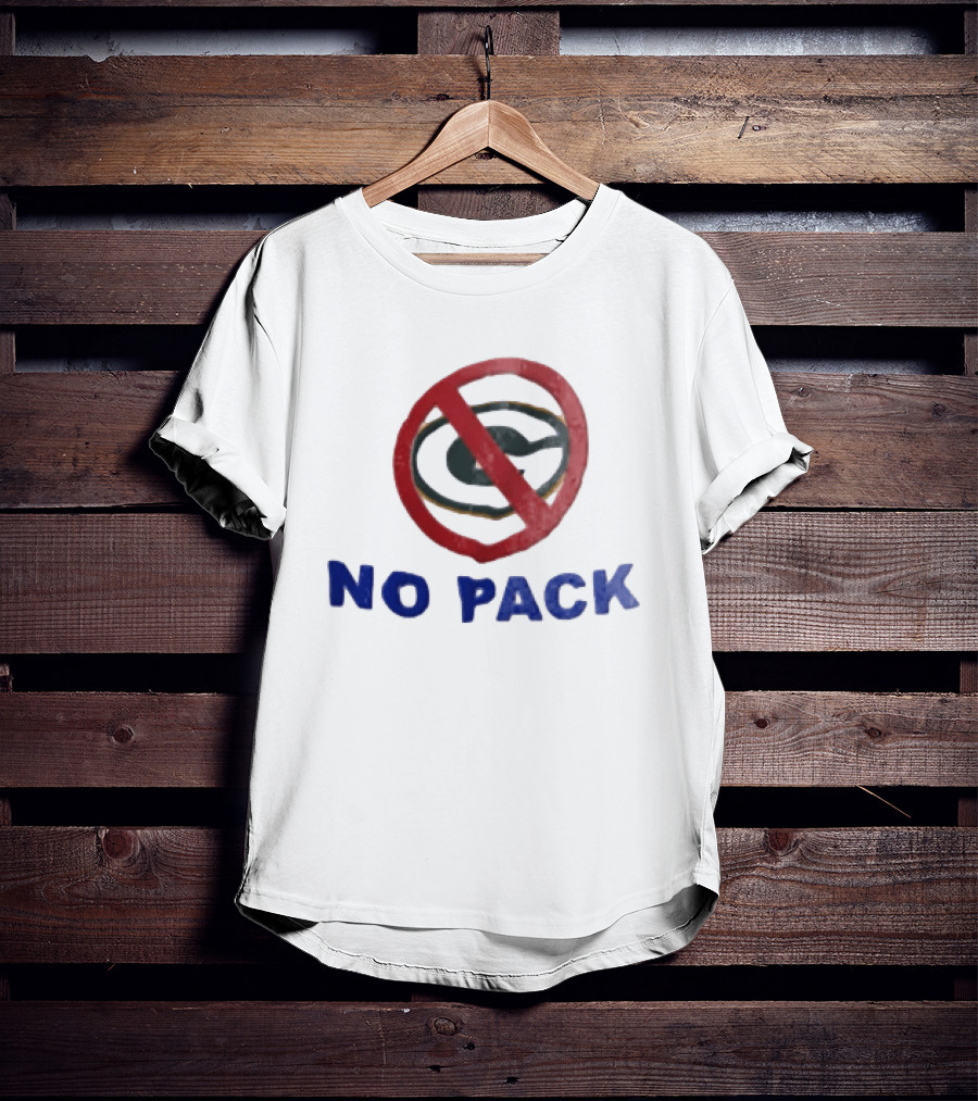 No Pack Green Bay Packers Anti Logo NFL Fan T-Shirt