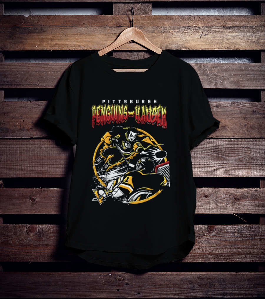 Pittsburgh Penguins Danhausen WWE Friday Night Hockey Crossover 2026 T-Shirt