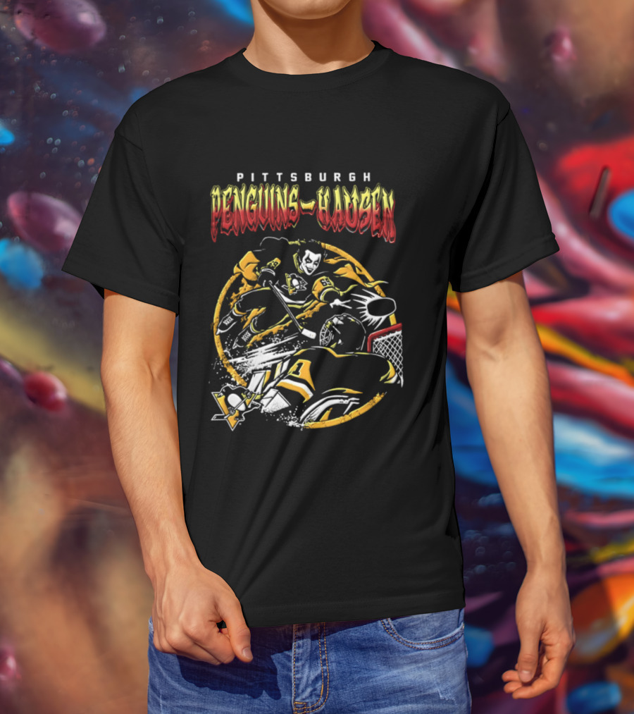 Pittsburgh Penguins Danhausen WWE Friday Night Hockey Crossover 2026 T-Shirt