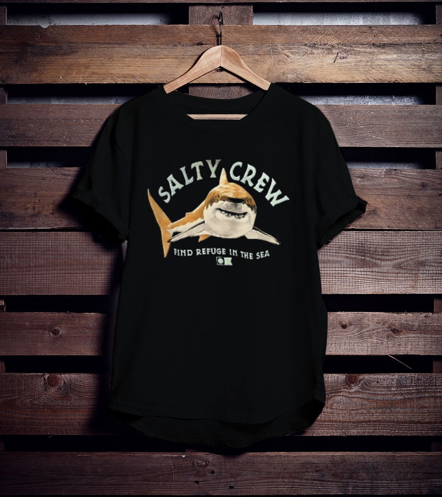 Salty Crew Find Refuge In The Sea Great White Shark T-Shirt
