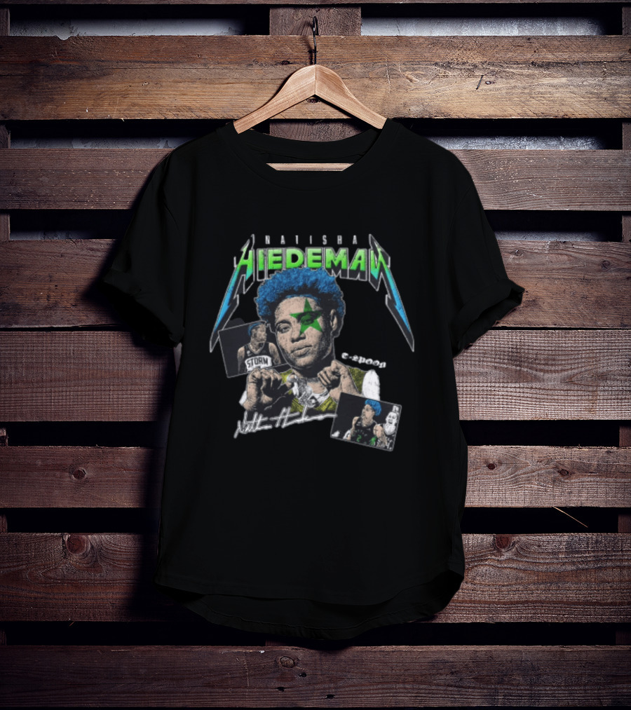 Natisha Hiedeman Seattle Storm WNBA Spoon Crypt Court Starburst T-Shirt