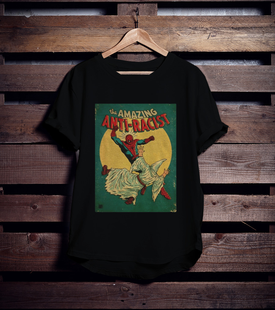 The Amazing Anti Racist Spider Man Striking T-Shirt