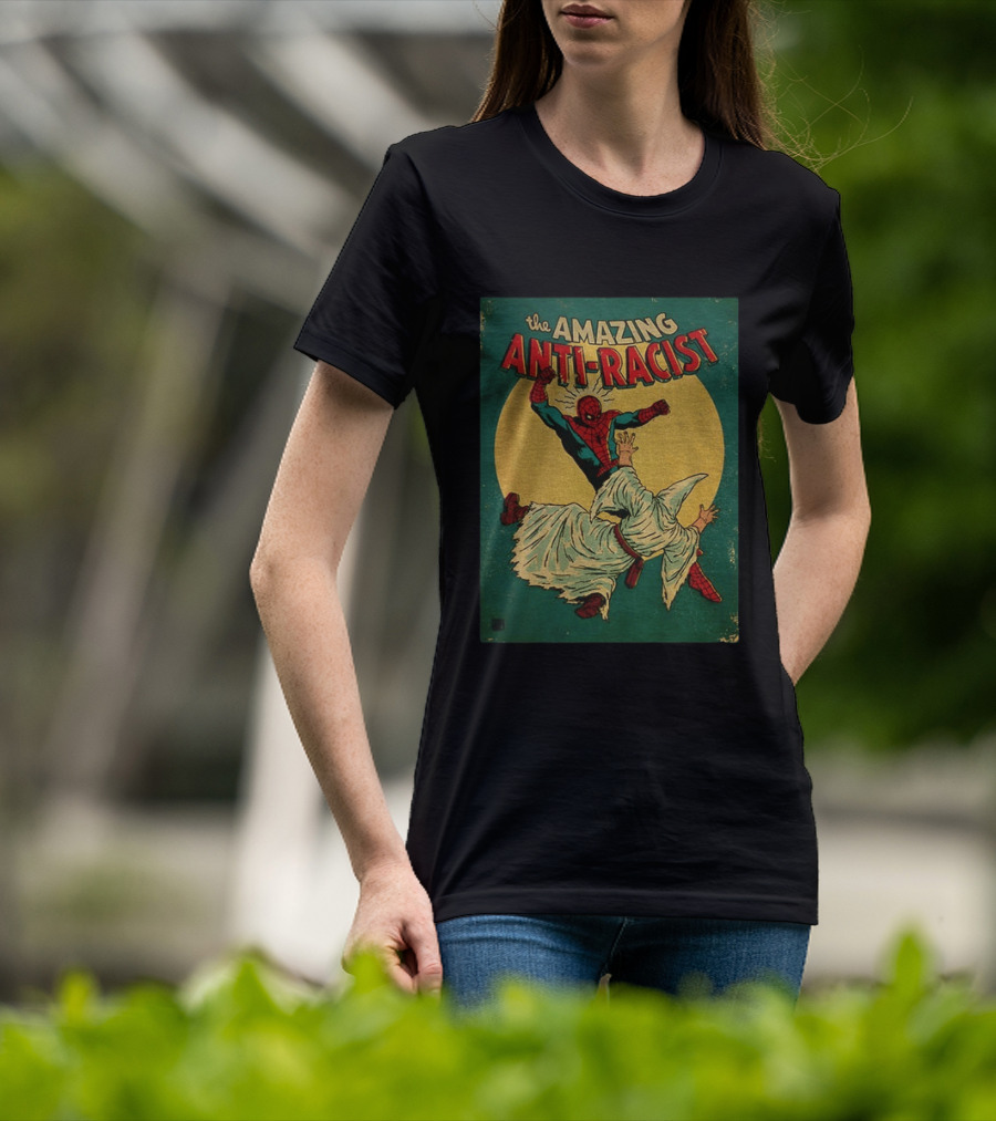 The Amazing Anti Racist Spider Man Striking T-Shirt