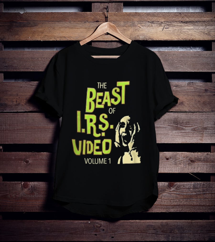 The Beast Of IRS Video Volume 1 Screaming Horror Face T-Shirt