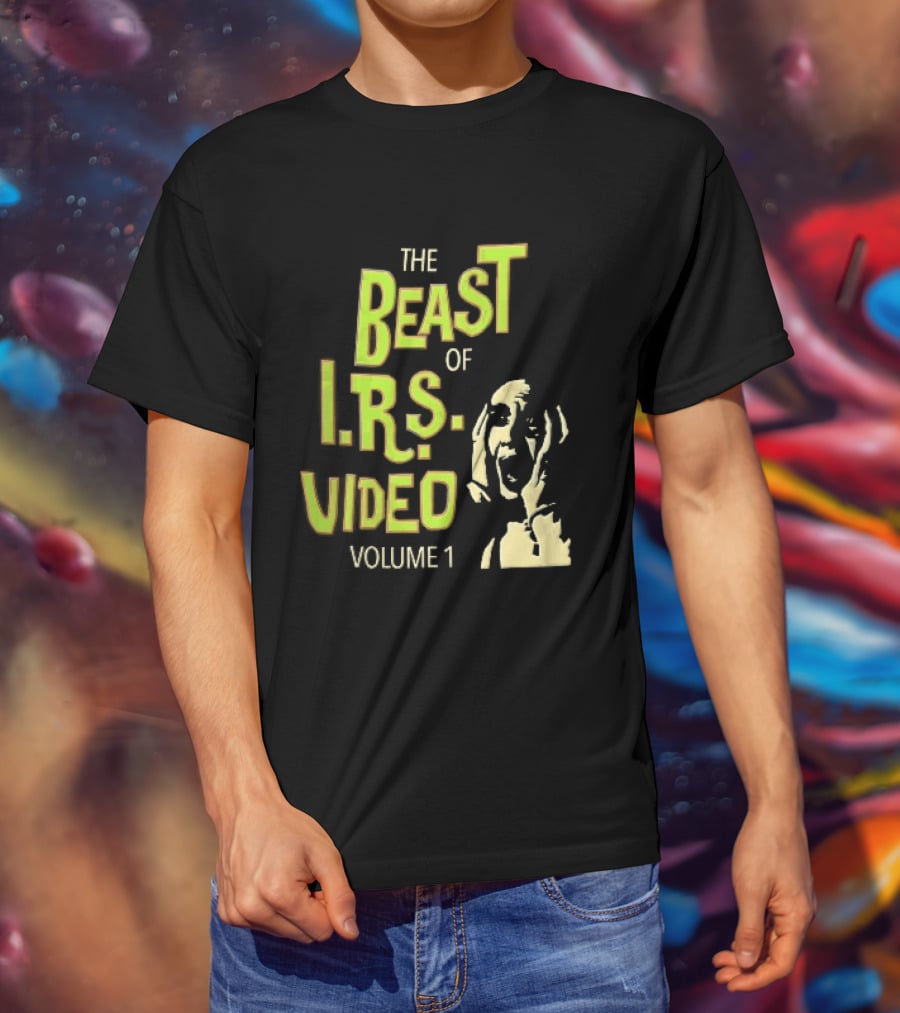 The Beast Of IRS Video Volume 1 Screaming Horror Face T-Shirt