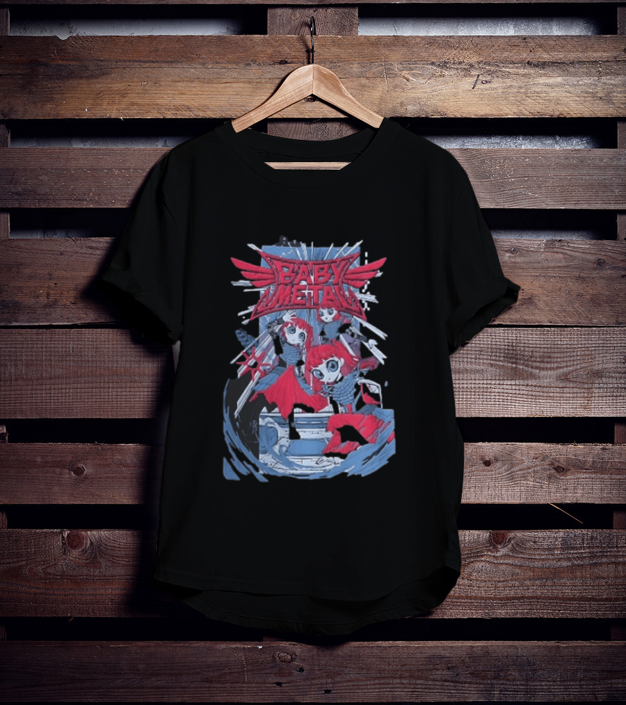 Babymetal Cartoon Redhead Gothic Female Performers Anime T-Shirt