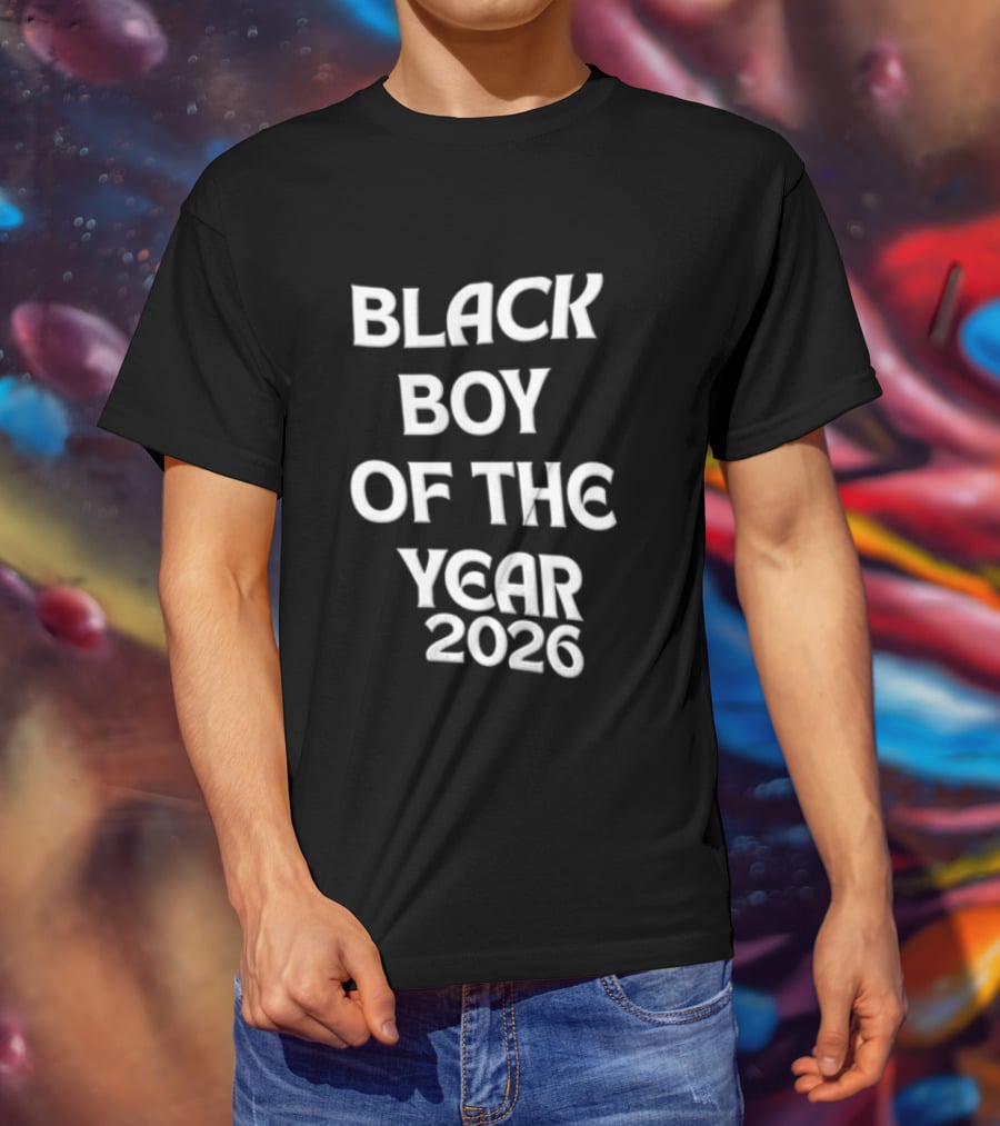 Black Boy Of The Year 2026 Empowerment Pride T-Shirt