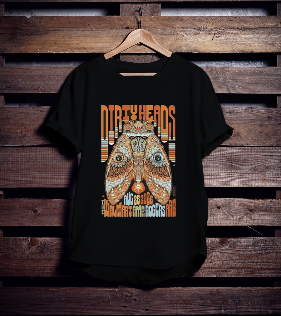 Dirty Heads August 26 2026 Walmart AMP Rogers AR Butterfly T-Shirt
