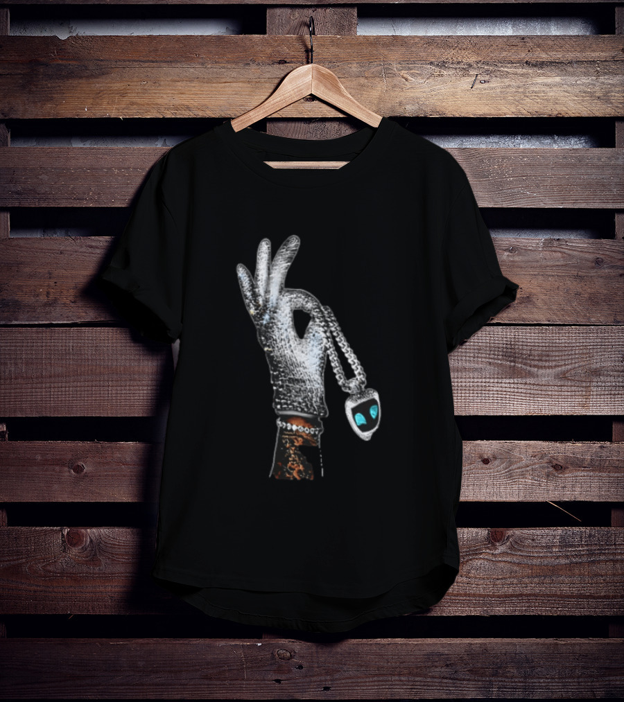 Drake Iceman Astro Bot Glove Necklace T-Shirt