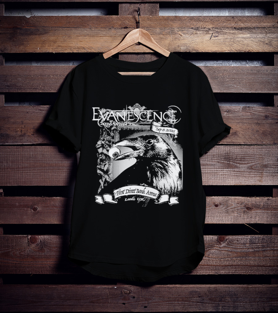 Evanescence Leeds UK World Tour 2026 First Direct Arena September 8 T-Shirt