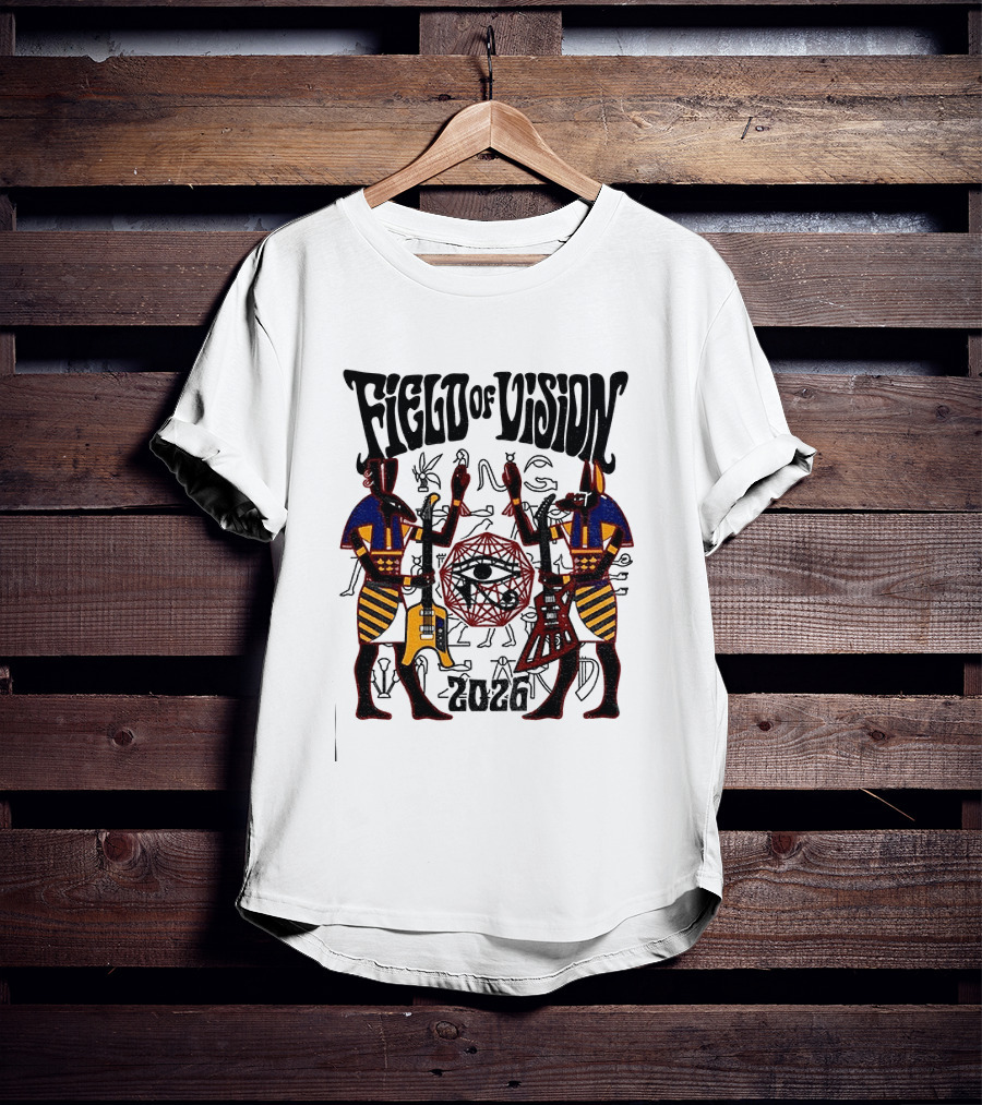 Field Of Vision 2026 Egyptian God Eye Of Horus Desert Sand T-Shirt