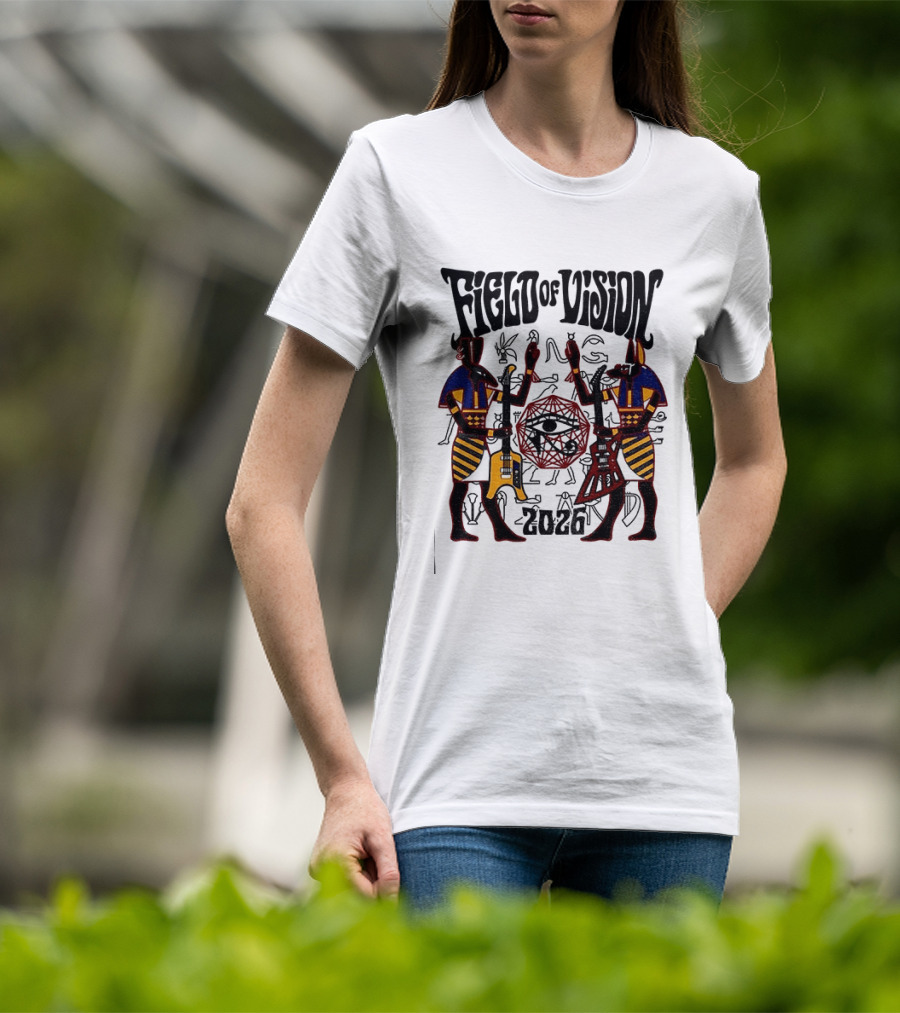 Field Of Vision 2026 Egyptian God Eye Of Horus Desert Sand T-Shirt
