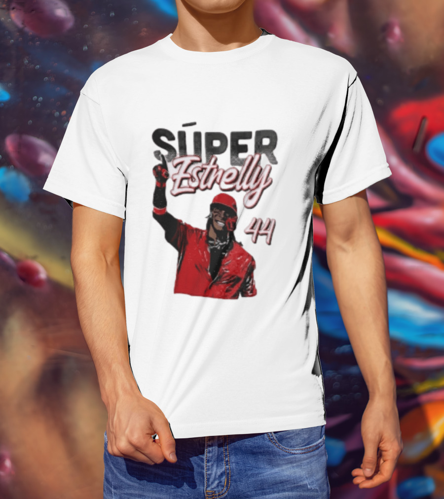 Elly De La Cruz Súper Estrelly 44 Cincinnati Reds T-Shirt