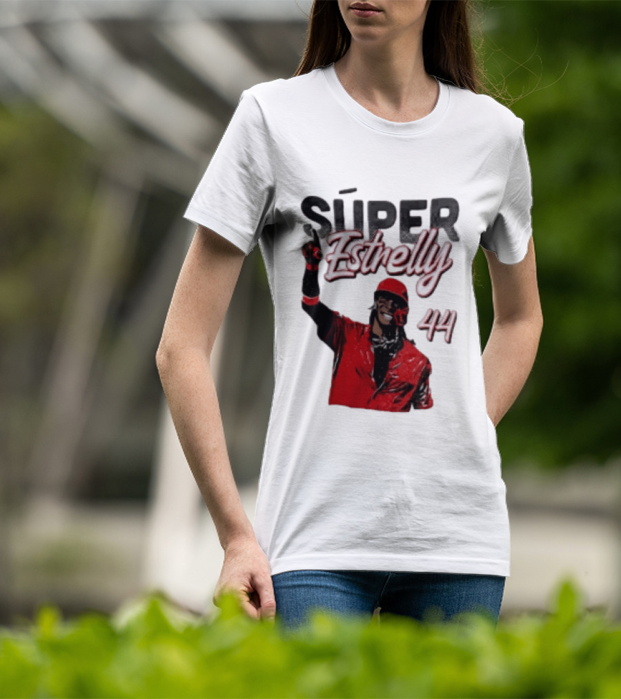 Elly De La Cruz Súper Estrelly 44 Cincinnati Reds T-Shirt