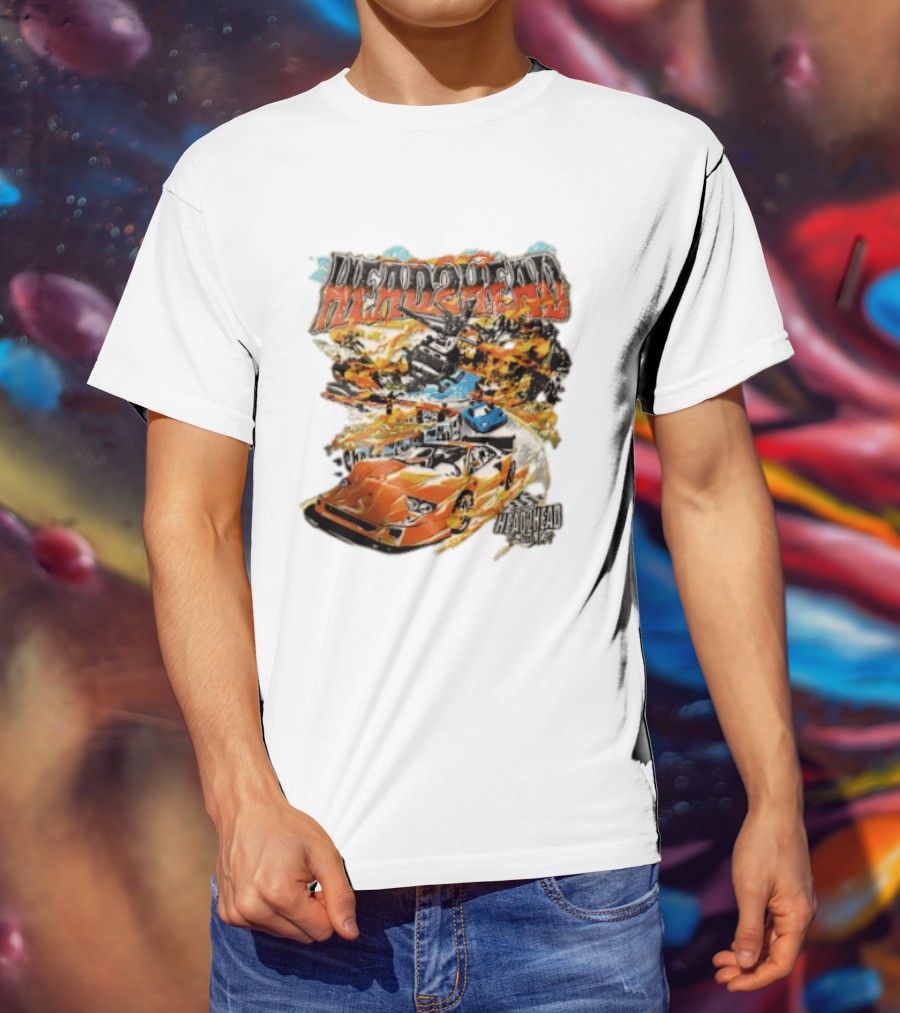 Head2Head Final Lap Racing Supercar Explosion Scene T-Shirt