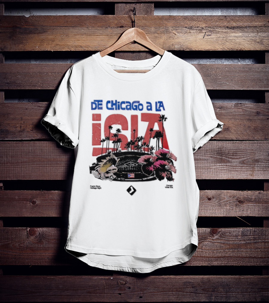 De Chicago A La Isla Puerto Rican Heritage Night White Sox 2026 T-Shirt