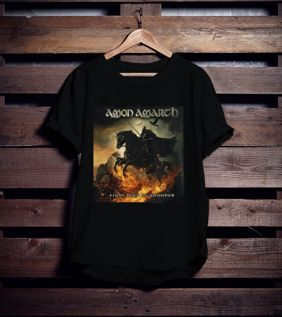 Amon Amarth Eight Legs Of Thunder New Single Viking Warrior Album Cover T-Shirt