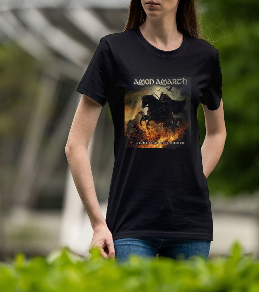 Amon Amarth Eight Legs Of Thunder New Single Viking Warrior Album Cover T-Shirt
