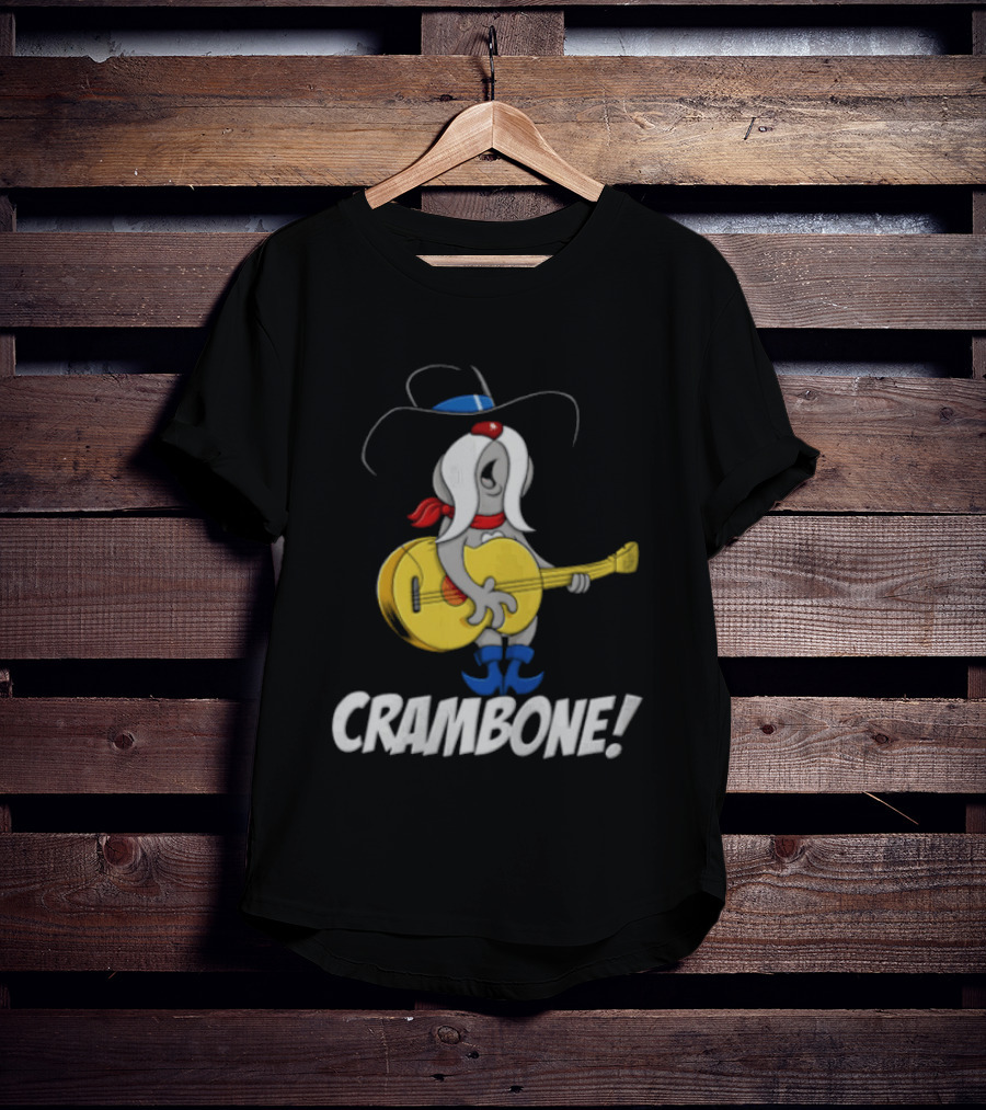Crambone Guitar Playing Character With Cowboy Hat And Boots T-Shirt