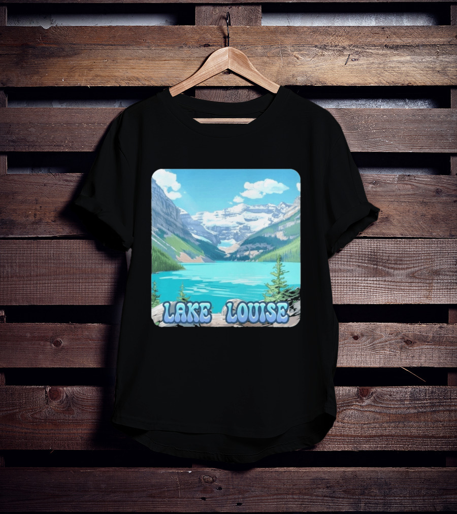 Lake Louise Canada Scenic Mountain Lake View T-Shirt