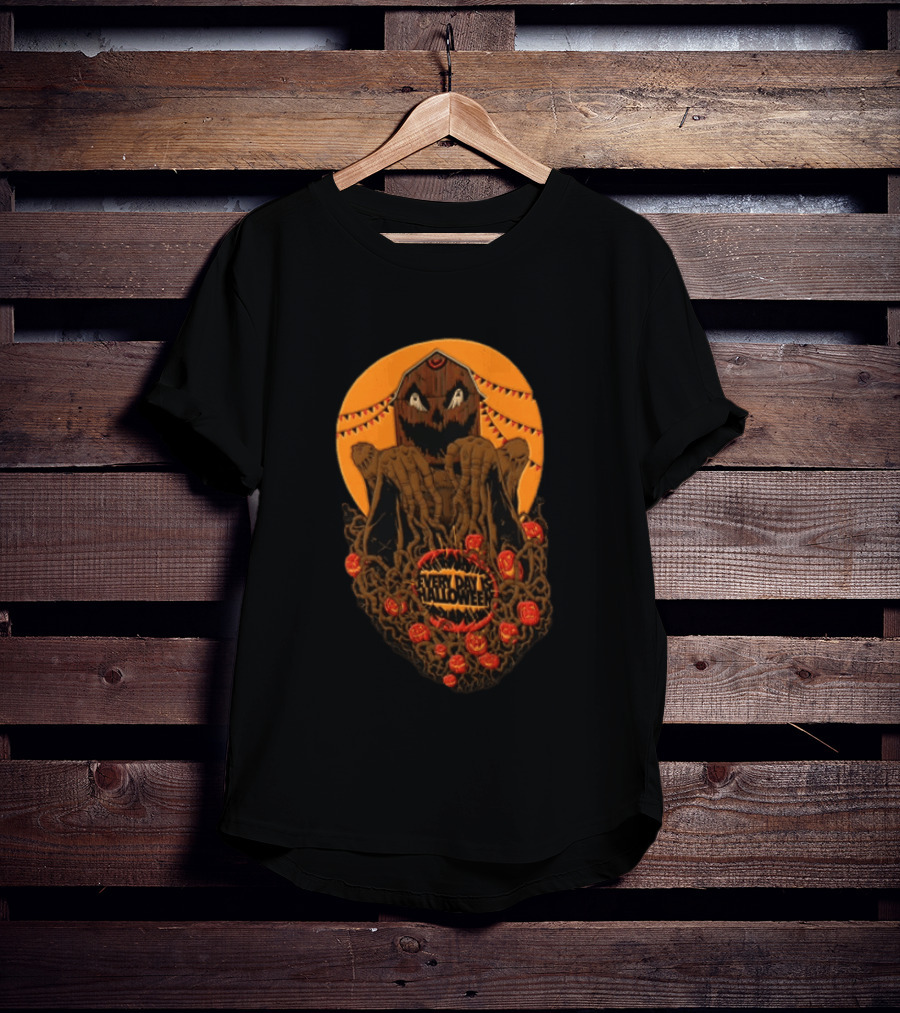 Every Day Is Halloween 2026 Creepy Pumpkin Monster With Tentacles And Bats T-Shirt